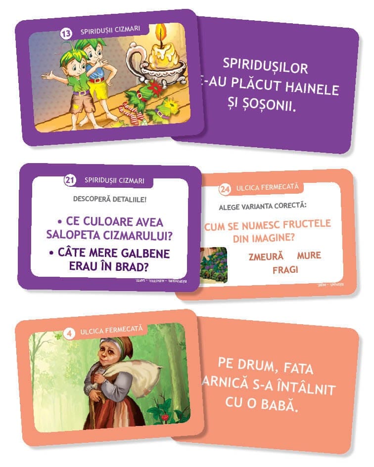 Spiridusii cizmari • Ulcica fermecata - carduri pentru invatarea citirii [4]
