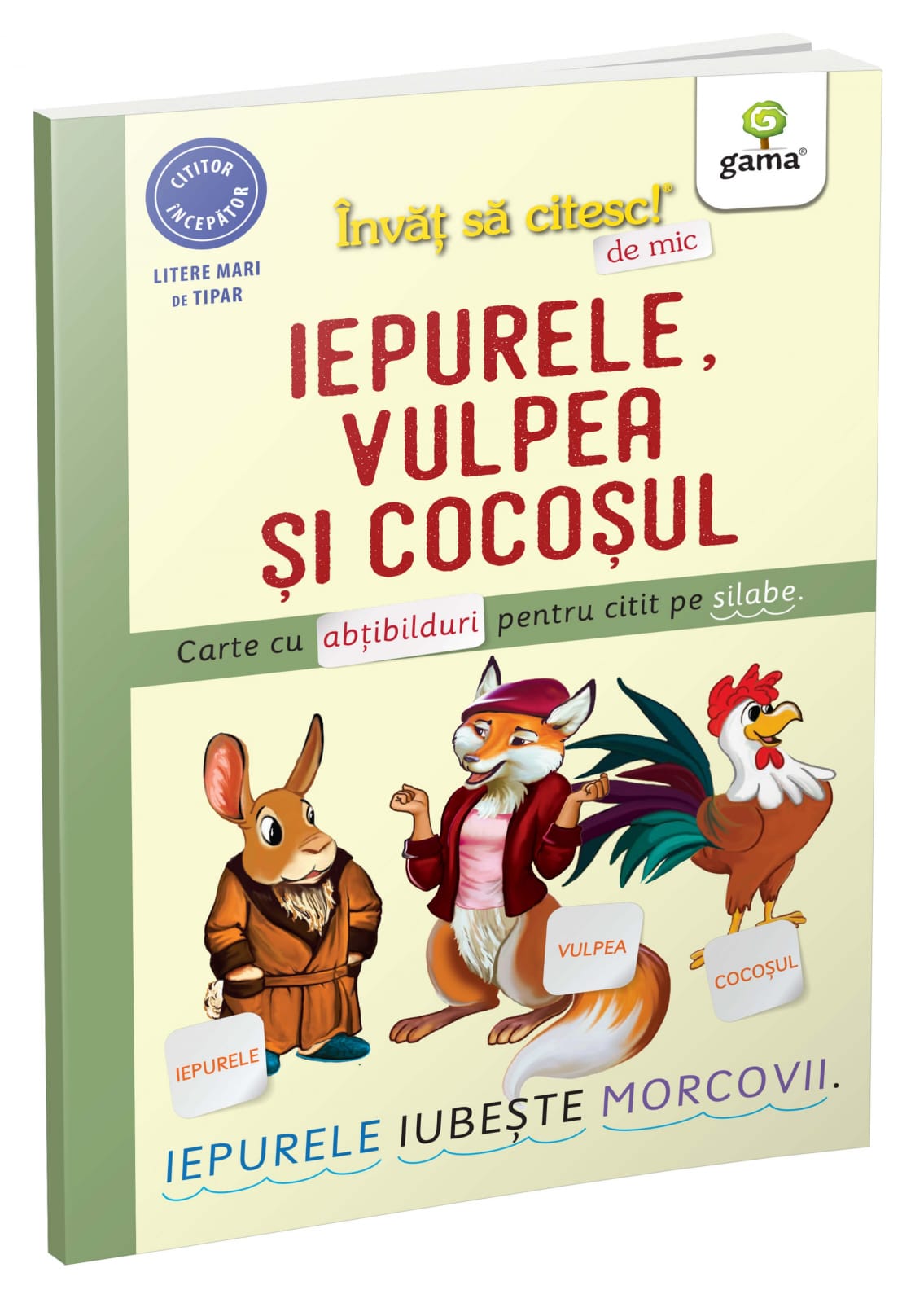 Iepurele, vulpea și cocoșul, Editura Gama, 4-5 ani + [1]