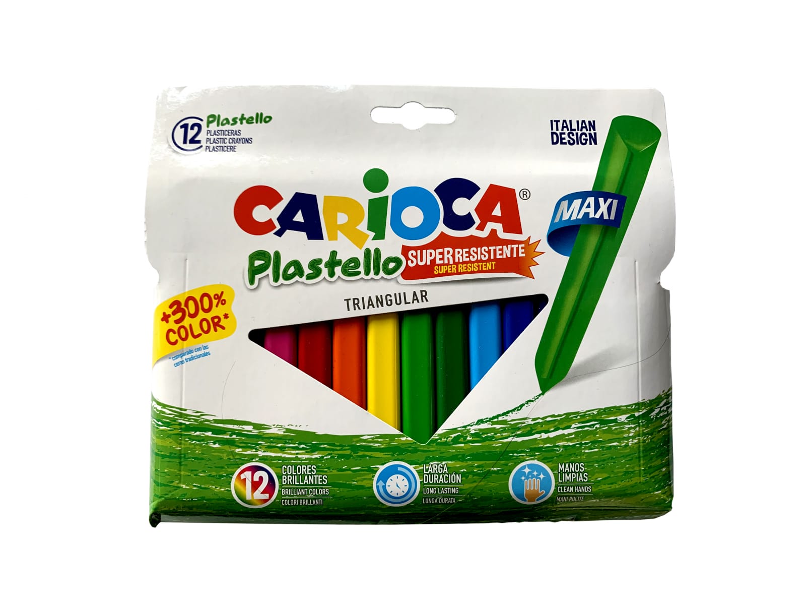 Vârsta - Creioane plastifiate Carioca Plastello 12/set, 2-3 ani +