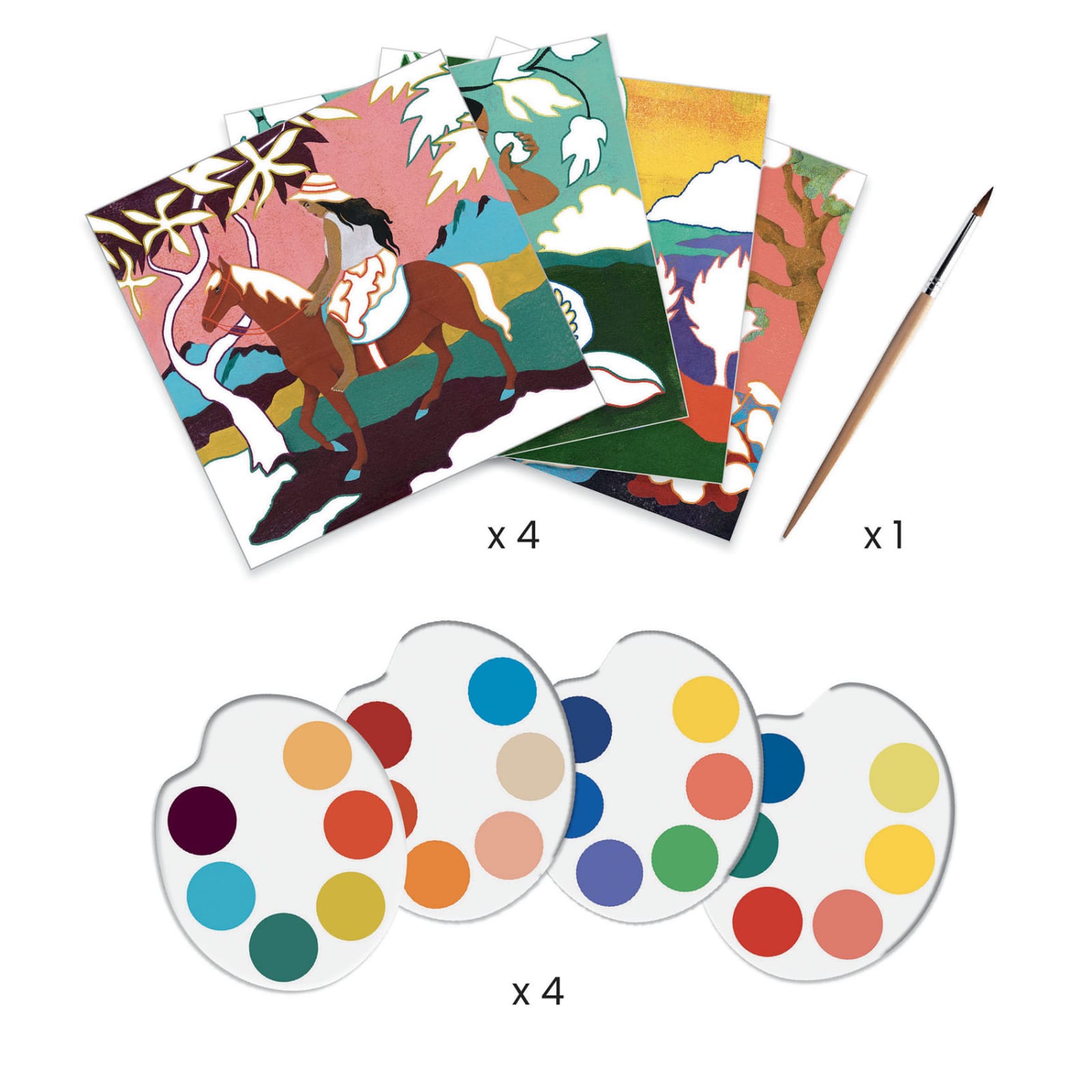 Inspired by Paul Gauguin, pictura Polynesia, Djeco, 6-7 ani + [3]