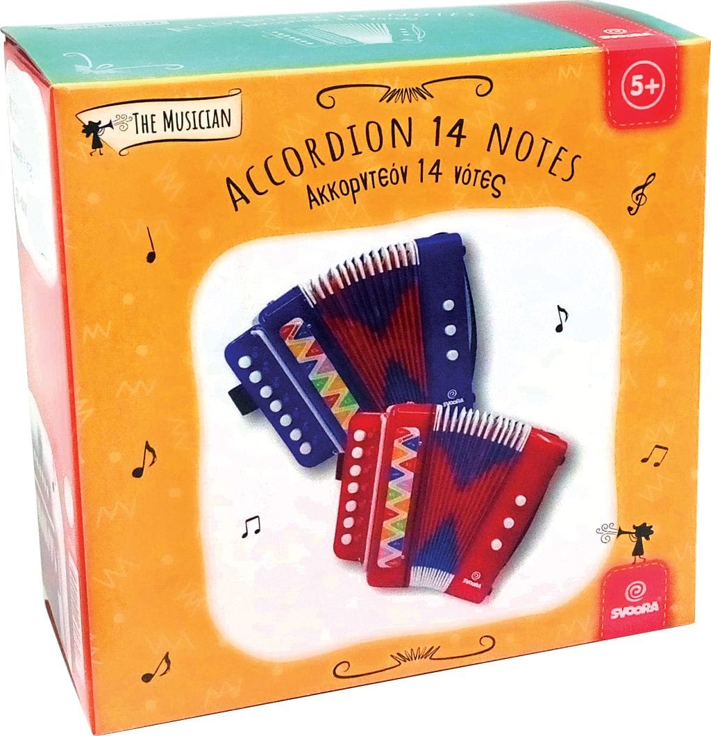 Instrument muzical acordeon albastru [2]