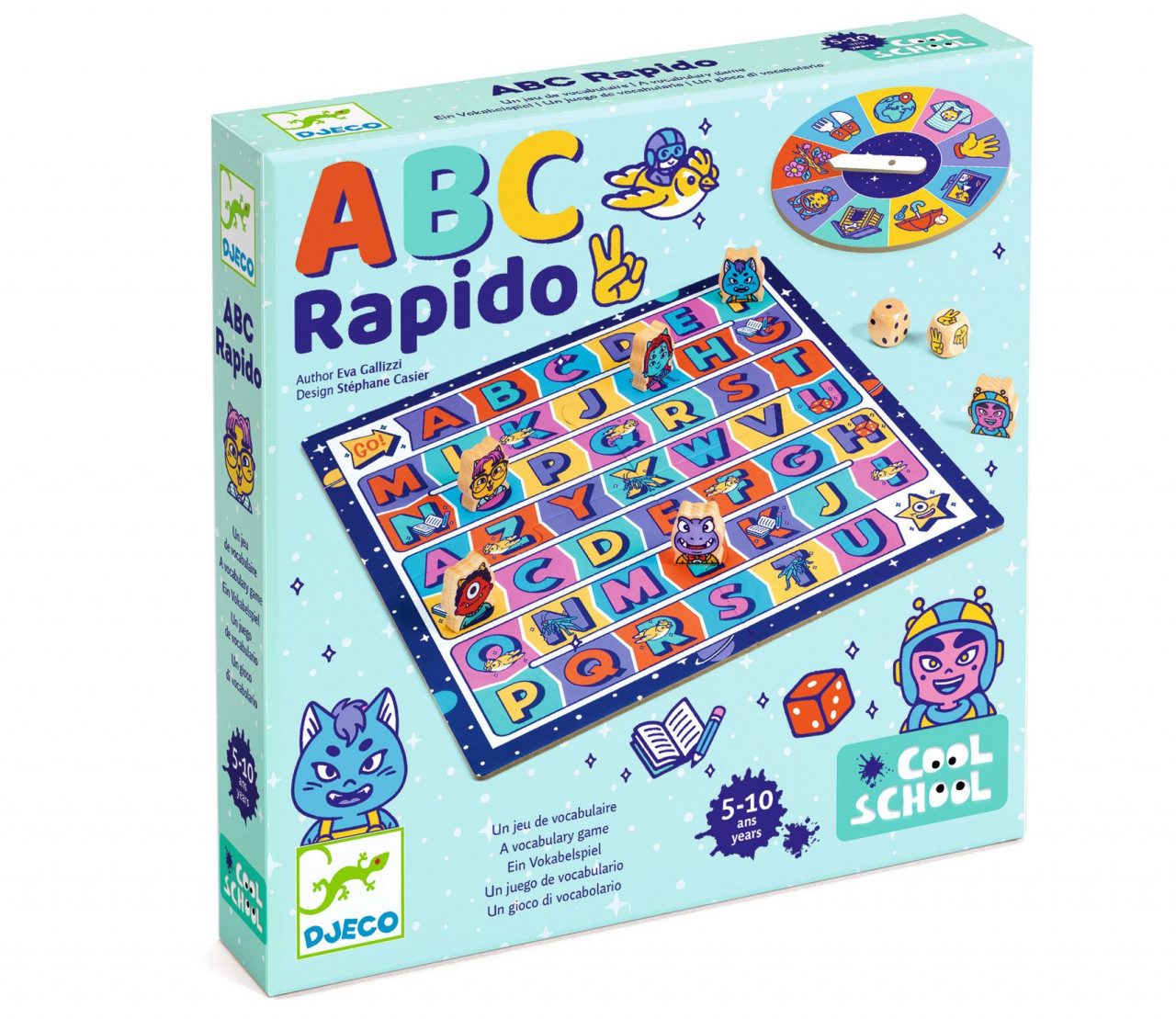 Jocuri de societate - Joc ABC Rapido, Djeco, 6-10 ani