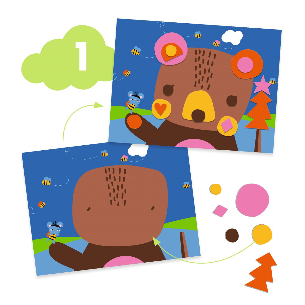Joc creativ 6 activitati, Djeco, 18 luni+ [4]