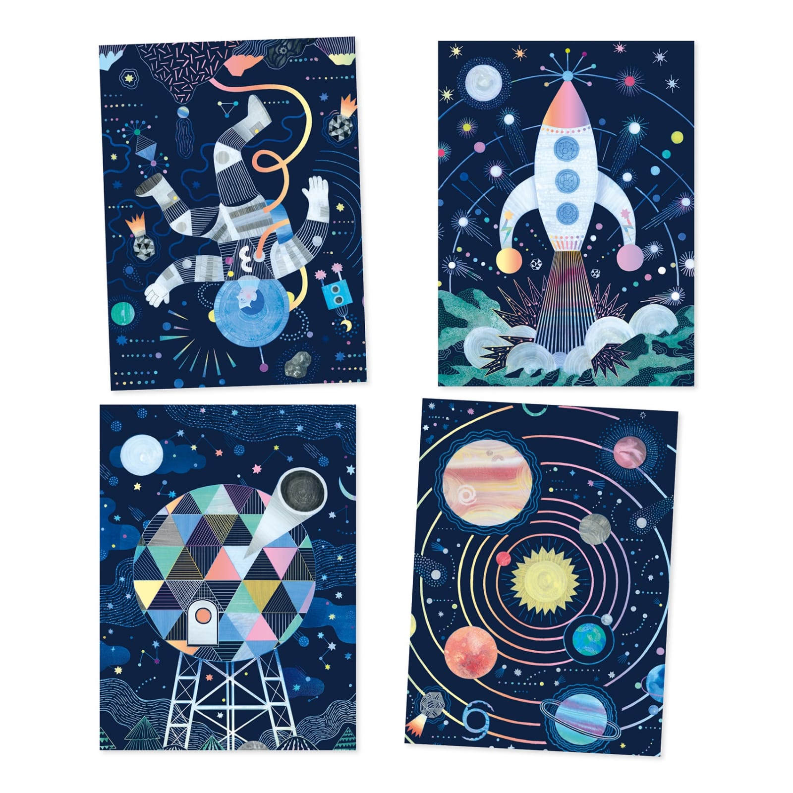 Joc creativ de razuit Cosmos, Djeco, 6-7 ani + [3]