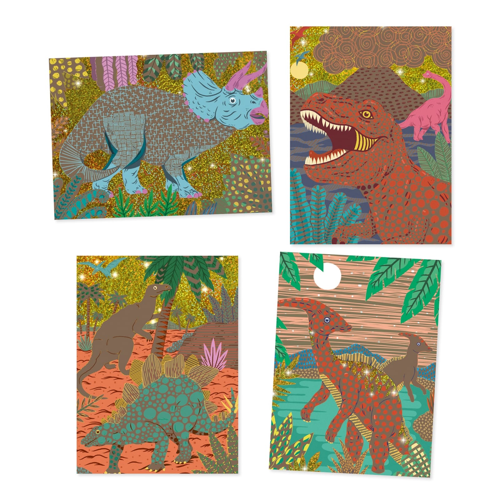 Joc creativ de razuit Dinozauri, Djeco, 6-10 ani [2]