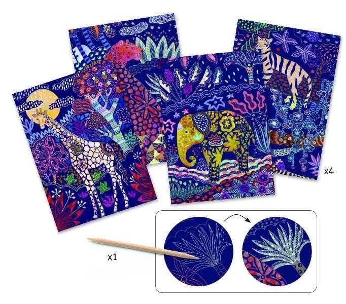 Joc creativ de razuit natura, Djeco, 6-7 ani + [2]