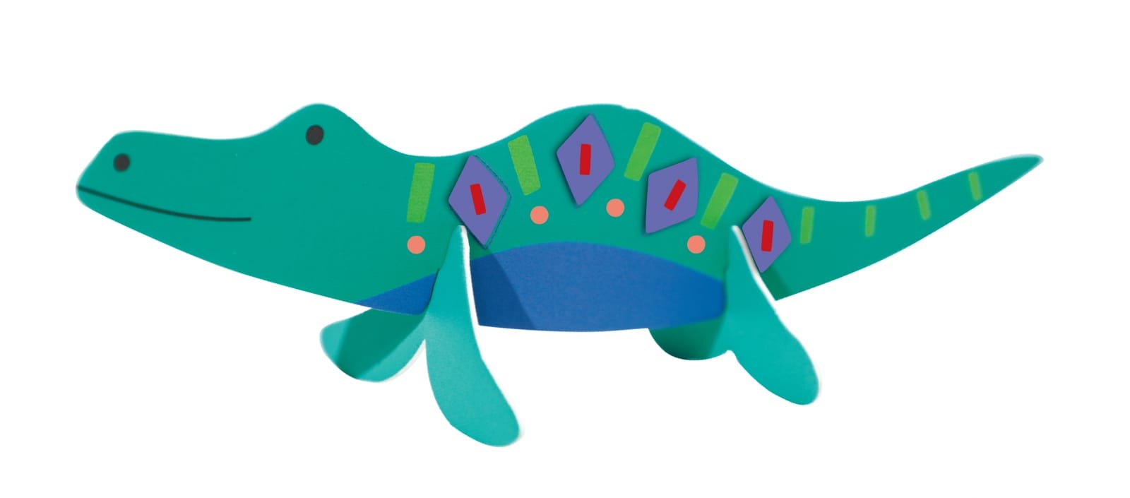 Joc creativ Stick N Play cu scene 3D si stickere repozitionabile - Lumea Dinozaurilor, + 3 ani [6]