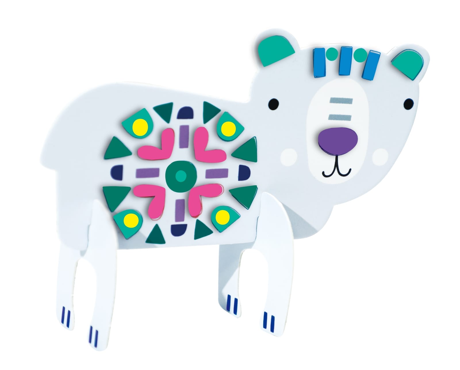 Joc creativ Stick N Play cu scene 3D si stickere repozitionabile - Animale polare si marine, + 3 ani [7]