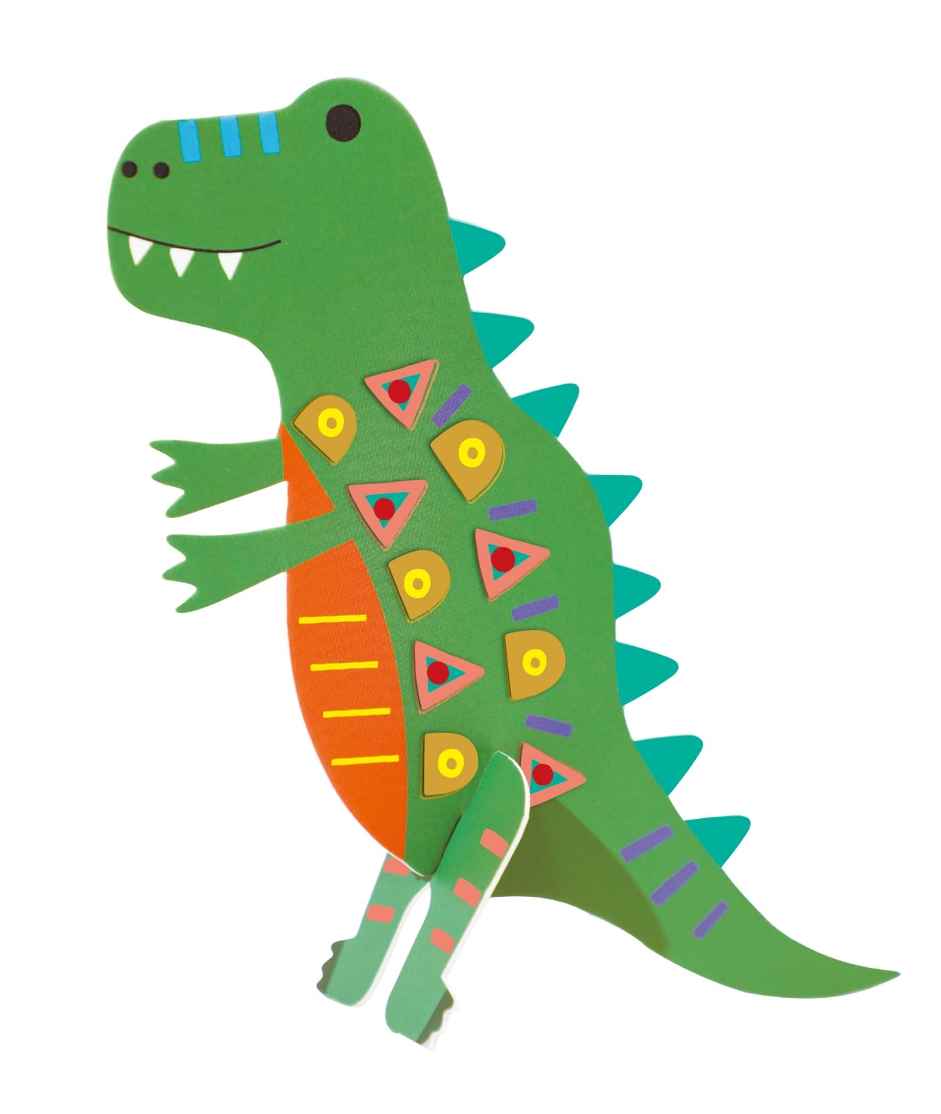 Joc creativ Stick N Play cu scene 3D si stickere repozitionabile - Lumea Dinozaurilor, + 3 ani [7]