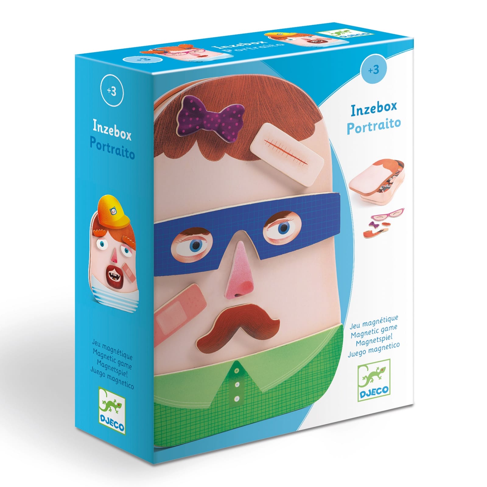 Joc cu magnet Portraito Djeco, 2-3 ani + [4]