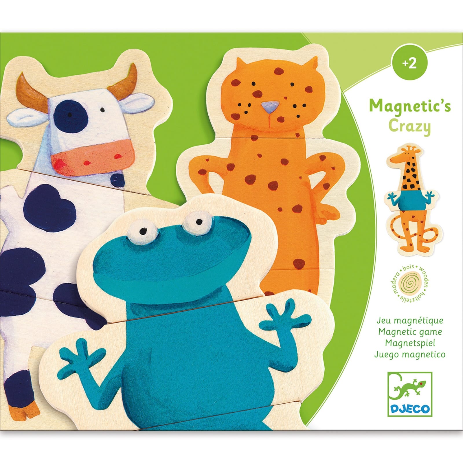 Joc cu magneti Djeco Animale amuzante, 1-2 ani + [4]