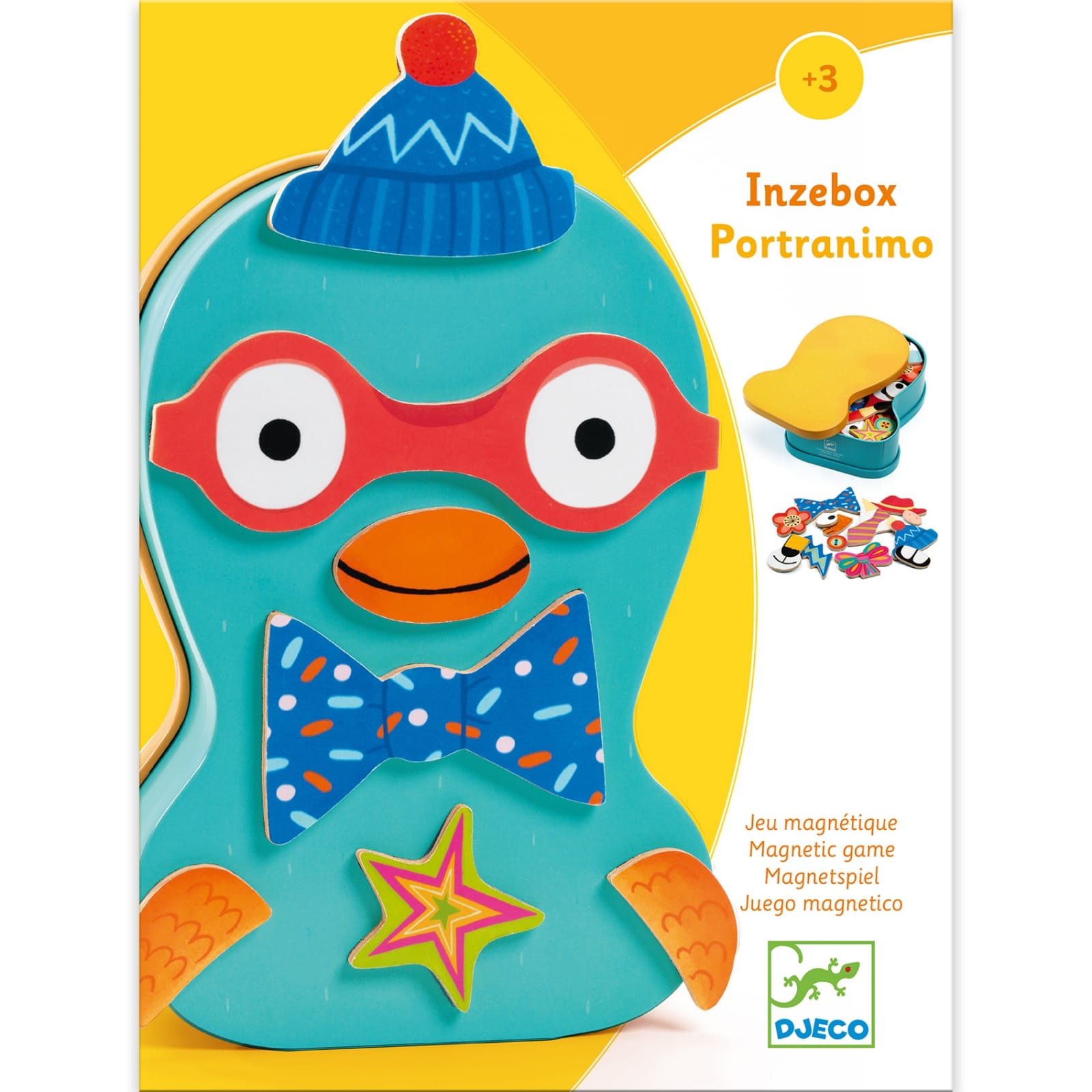 Joc cu magneti Portanimo Djeco, alege cel mai simpatic animal, 2-3 ani + [4]