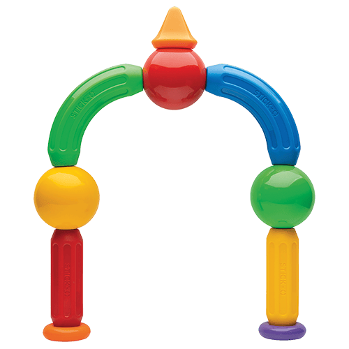 Joc cu magneti Stick-O, Set de baza cu 20 piese, Clicstoys, 2-3 ani + [2]