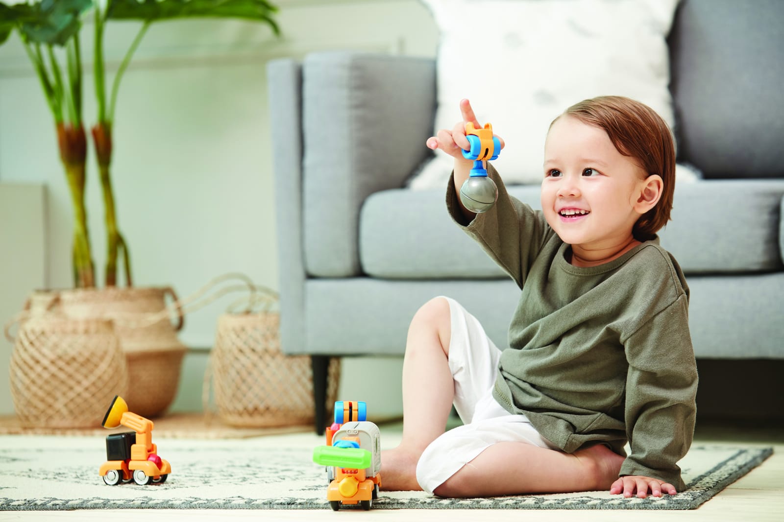 Joc cu magneti Stick-O, Set de construit vehicule, 26 piese, Clicstoys, 2-3 ani + [4]