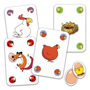 Joc de carti Djeco Piou Piou, 2-3 ani + [5]