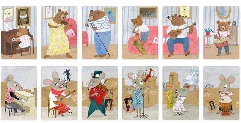 Joc de carti Londji, Orchestra fantastica, 2-3 ani + [4]