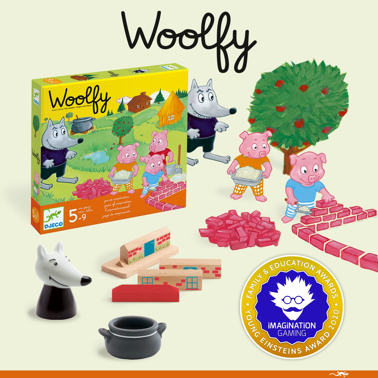 Joc de cooperare Woolfy, Djeco, 2-3 ani + [4]