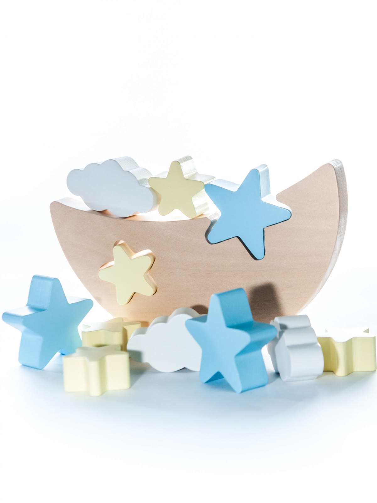 Joc de echilibru Luna cu stele si nourasi, Marc toys, 2-3 ani + [2]