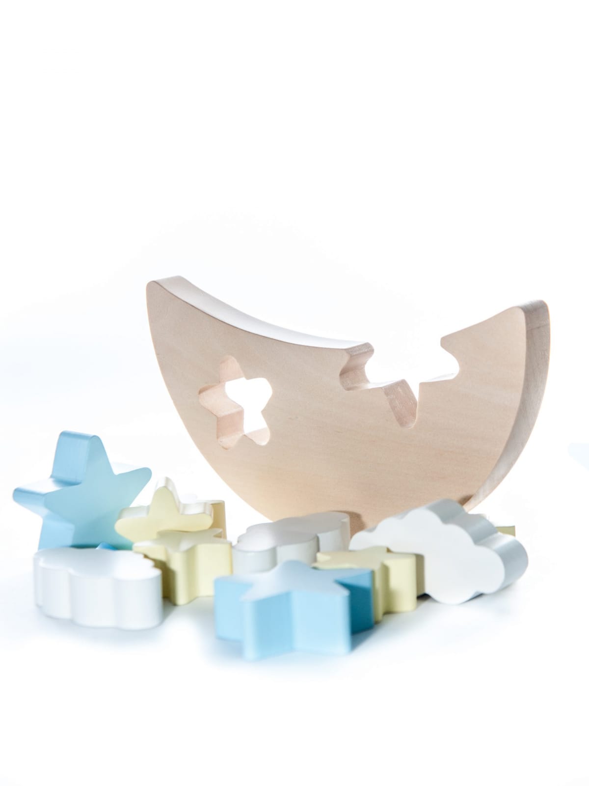 Joc de echilibru Luna cu stele si nourasi, Marc toys, 2-3 ani + [3]