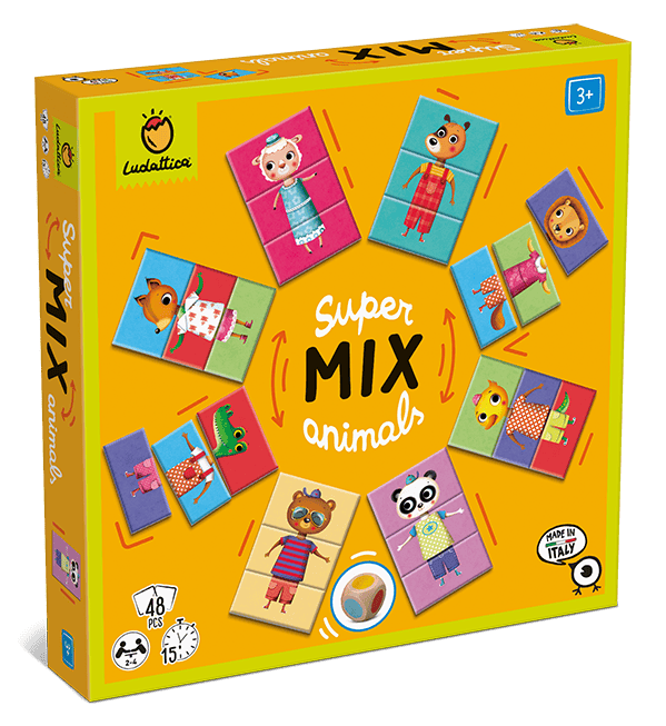 Jucarii copii 4-5 ani - Joc de logica Super Mix - Animale, Ludattica, +3 ani