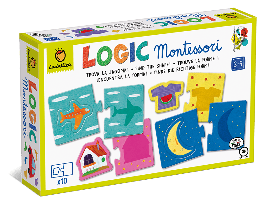 Jucarii si jocuri Montessori - Joc de logica MONTESSORI - Umbre, Ludattica, 3-5 ani