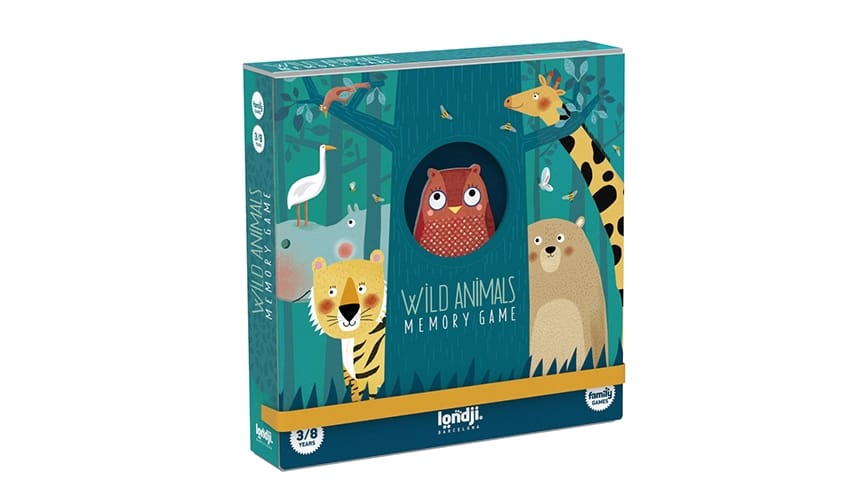 Joc de memorie Londji, Animale salbatice, 2-3 ani + [1]