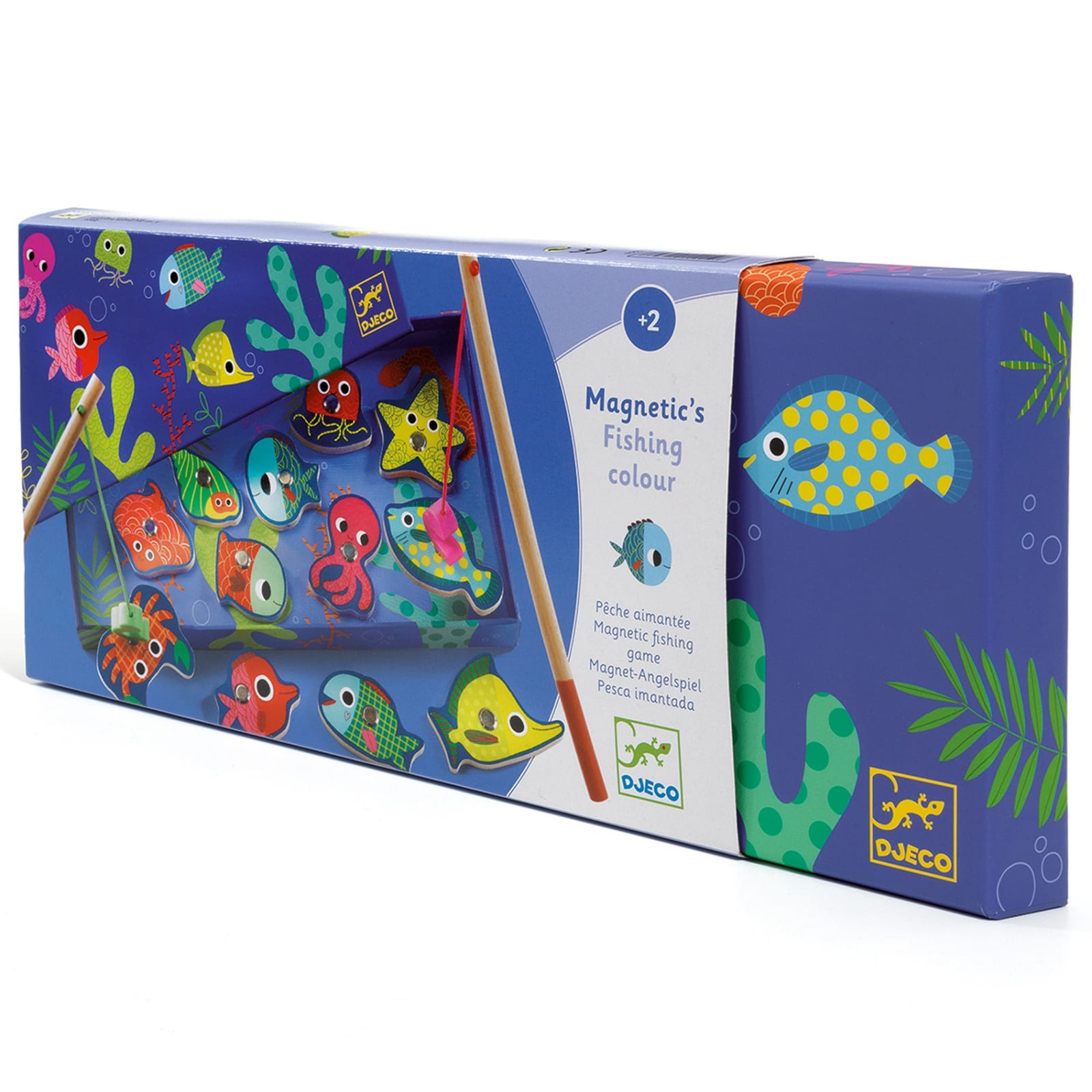 Joc de pescuit magnetic pesti colorati Djeco, 1-2 ani + [5]