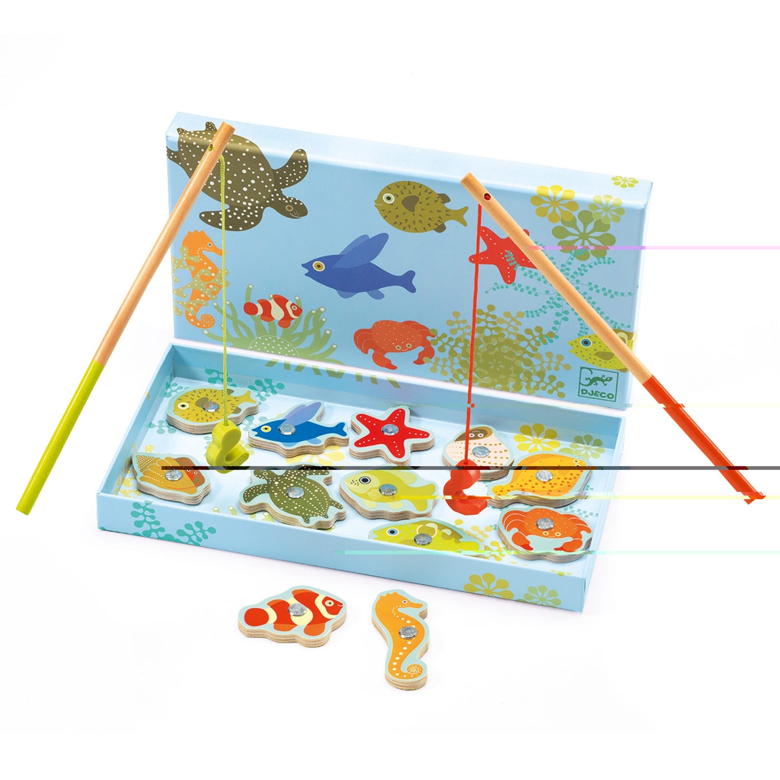 Joc de pescuit magnetic pesti tropicali Djeco, 1-2 ani + [1]