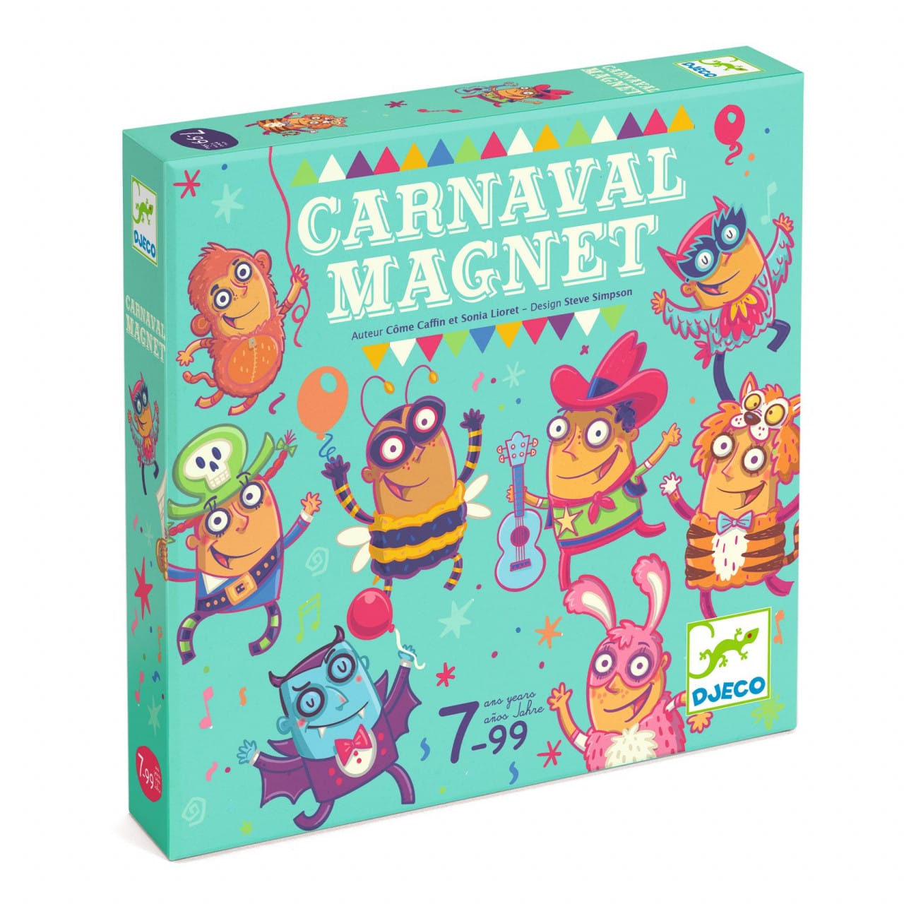 Joc de societate cu magnet Carnaval, Djeco, 7 ani+ [1]