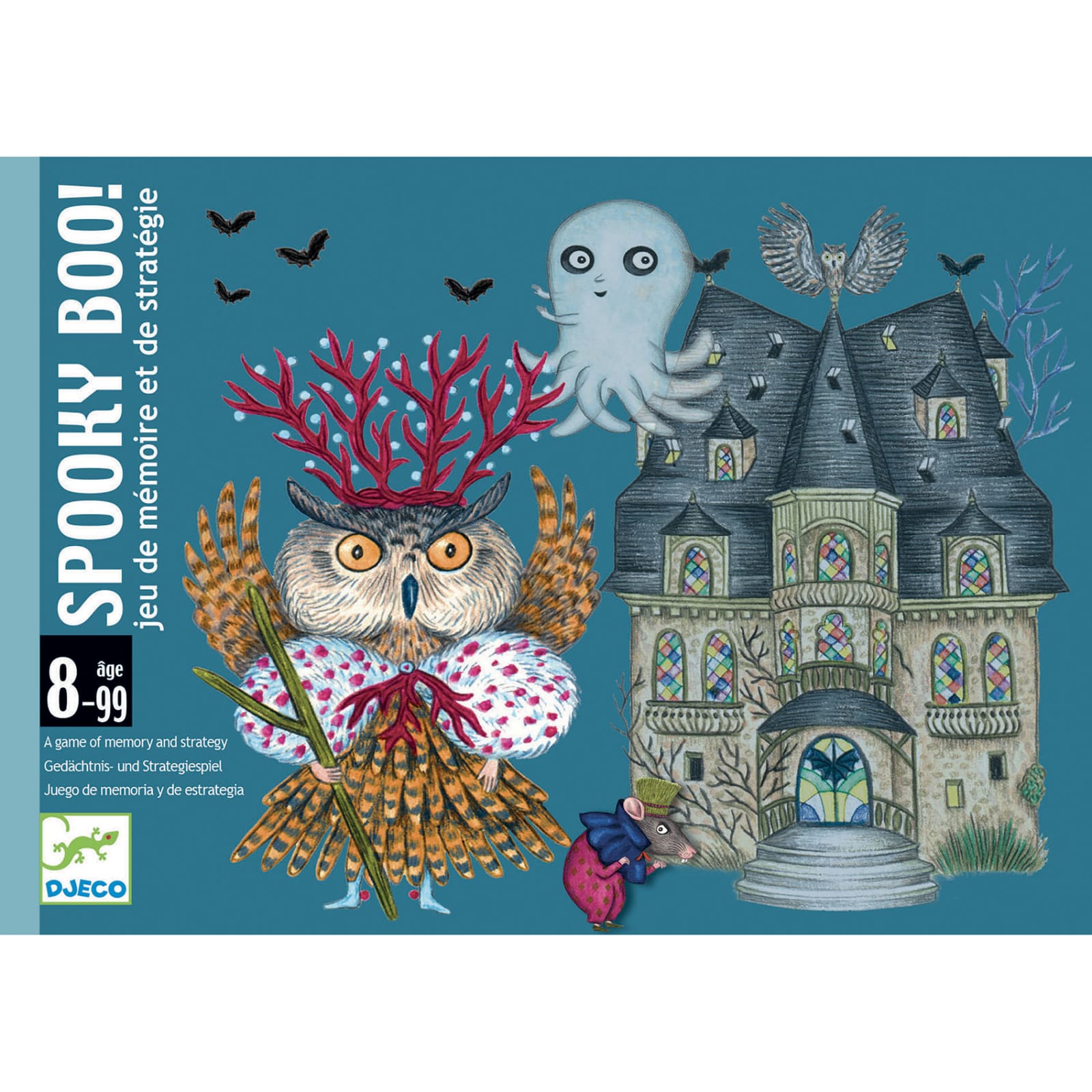 Jucarii gradinita si scoala - Joc de strategie Djeco, Spooky Boo, 8-9 ani +