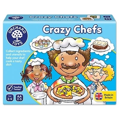 Bucatarii copii - Joc educativ Bucatarii nazdravani CRAZY CHEFS, Orchard Toys, 2-3 ani +