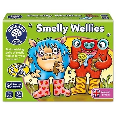 Jocuri inteligenta si memorie - Joc educativ Cizmulitele de Cauciuc SMELLY WELLIES, Orchard Toys, 2-3 ani +