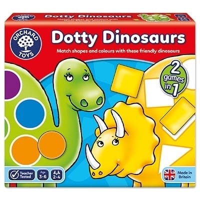 Joc educativ Dinozaurii cu pete DOTTY DINOSAURS, Orchard Toys, 2-3 ani + [1]