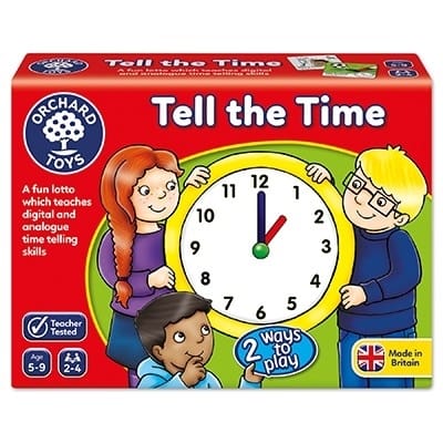 Joc educativ loto in limba engleza Citeste ceasul TELL THE TIME, Orchard Toys, 4-5 ani + [1]