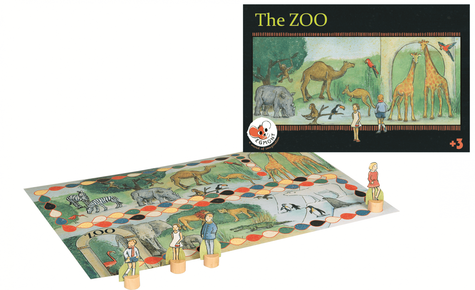 Jucarii copii 2-3 ani - Joc Animale si culori la zoo, Egmont toys, 2-3 ani +