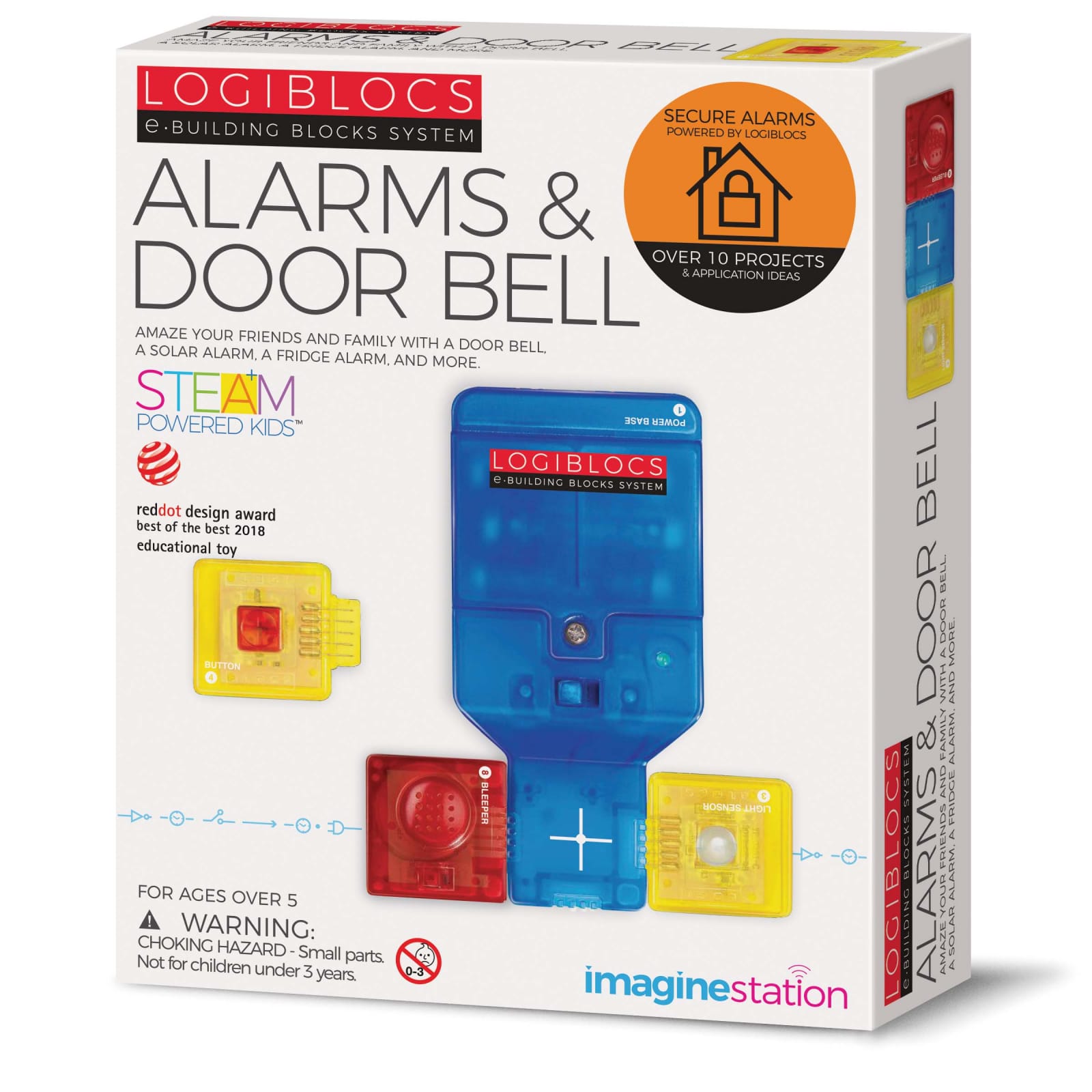 Jocuri de logica - Joc electronic Logiblocs - set Alarma Sonerie, Imagine Station, 6-7 ani +