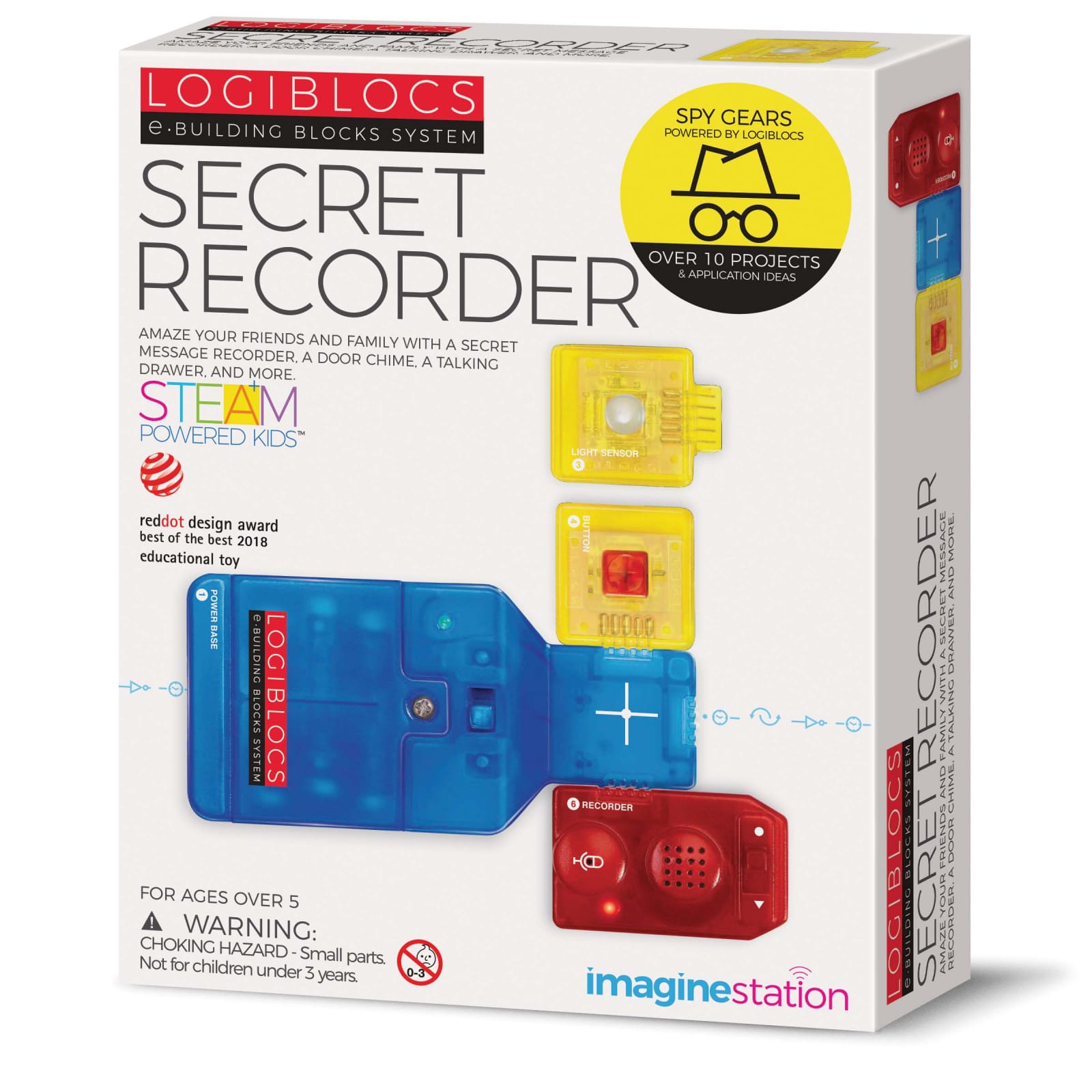 Jocuri de logica - Joc electronic Logiblocs - set Secret Recorder, Imagine Station, 6-7 ani +