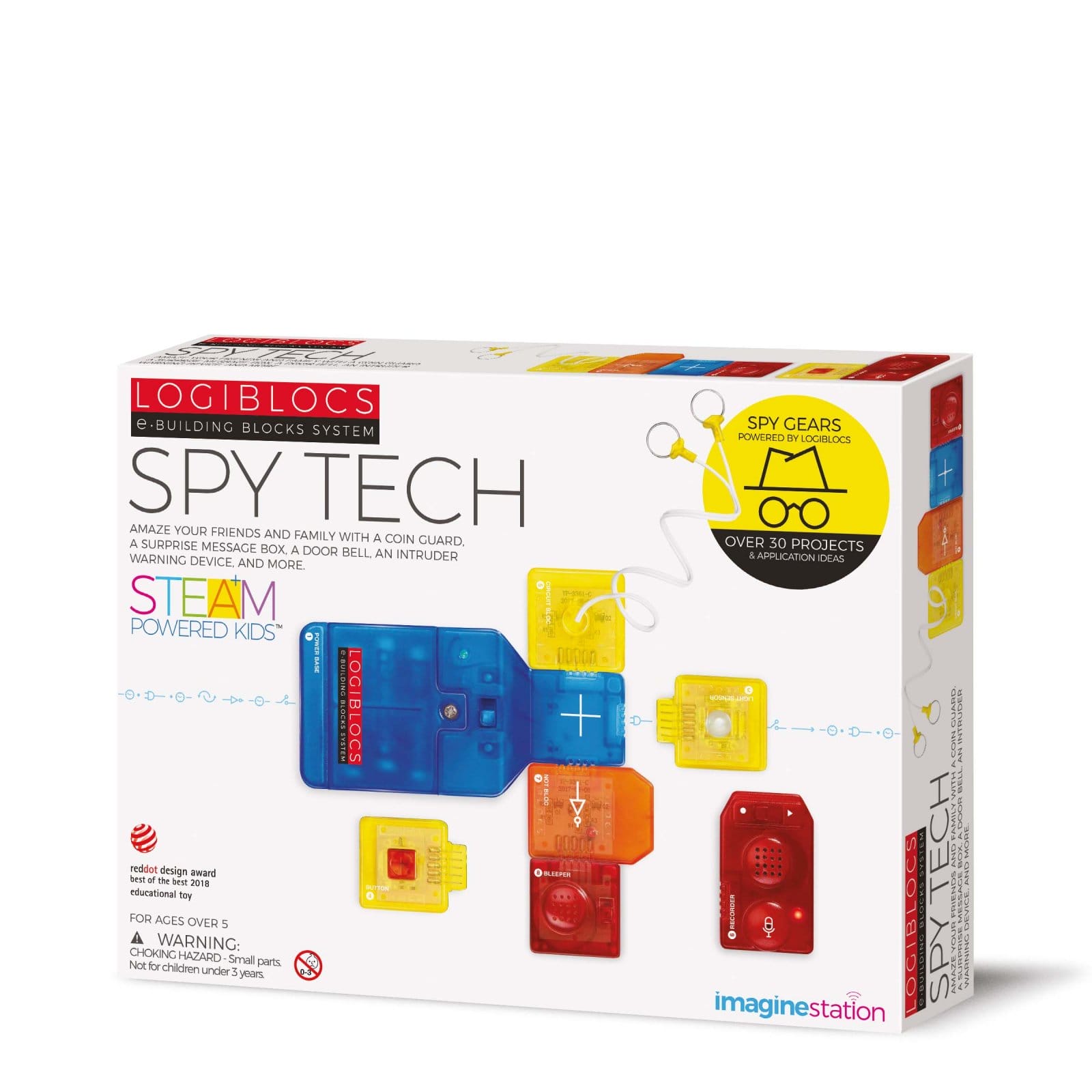 Jocuri de logica - Joc electronic Logiblocs - set Spy Tech, Imagine Station, 6-7 ani +