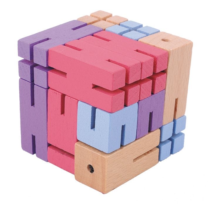 Produse - Joc logic 3D puzzle Figurina violet, Fridolin, 6-7 ani +