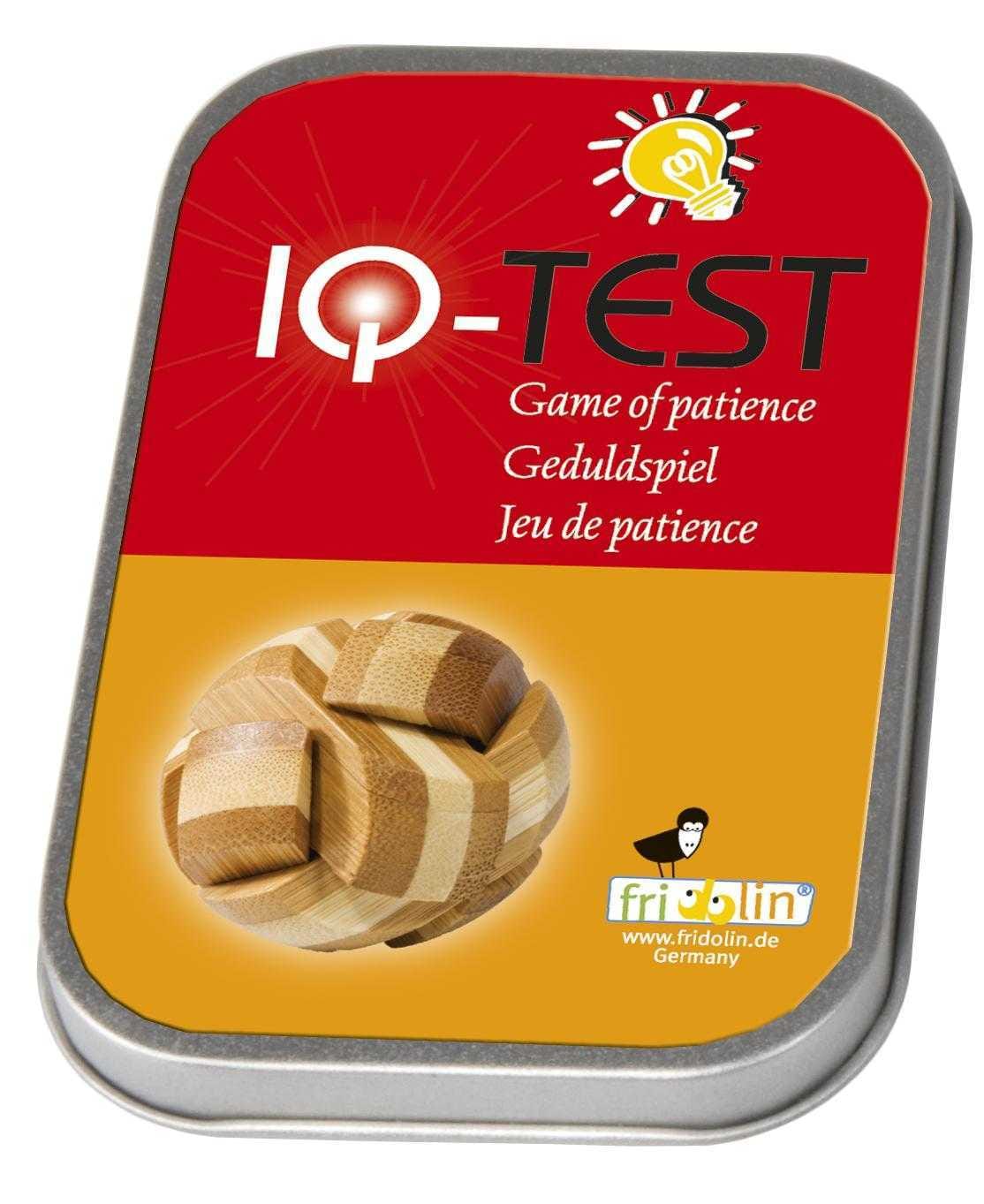 Joc logic IQ din lemn bambus Ball, cutie metal, Fridolin, 8-9 ani + [2]