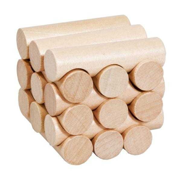 Puzzle din lemn - Joc logic IQ din lemn Round sticks, Fridolin, 8-9 ani +