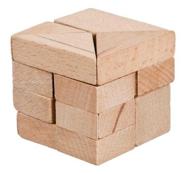 Produse - Joc logic IQ din lemn Tangram 3D, Fridolin, 8-9 ani +