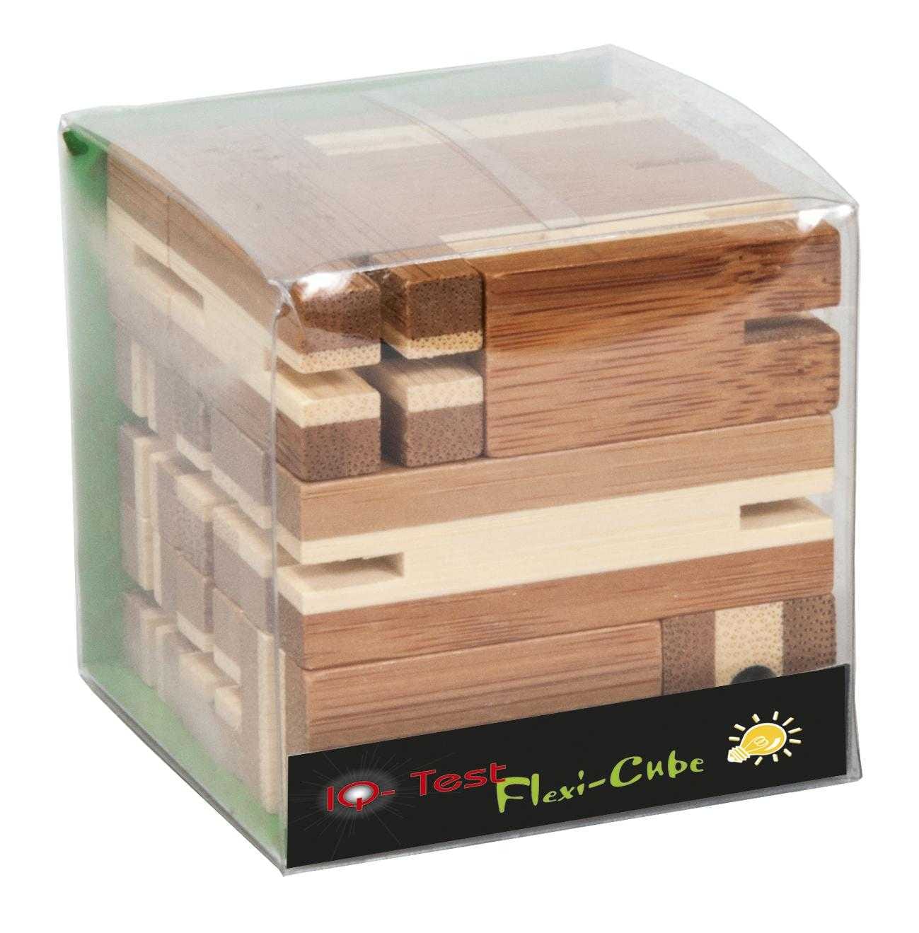 Joc logic puzzle 3D din bambus Flexi-cub, Fridolin, 8-9 ani + [1]