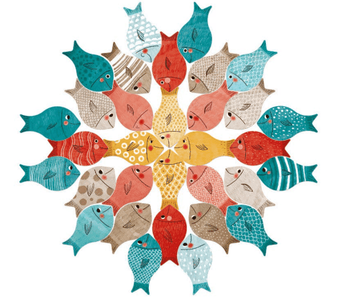 Joc Londji, Calmul din ocean- Jocul pestilor, 2-3 ani + [5]