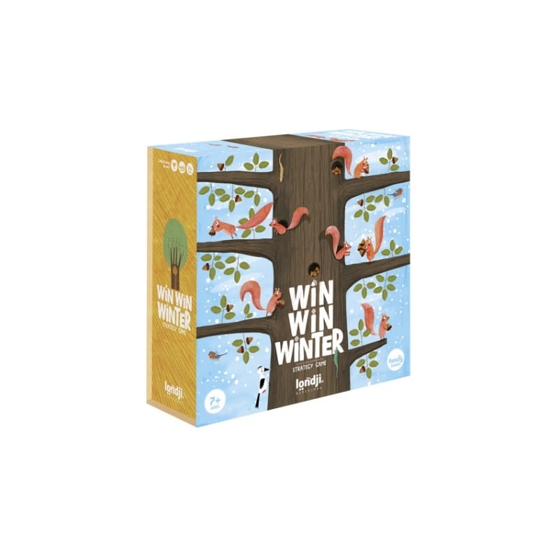 Jocuri de societate - Joc Londji Win Win Winter-Fuga prin padure dupa mancare, 6-7 ani +