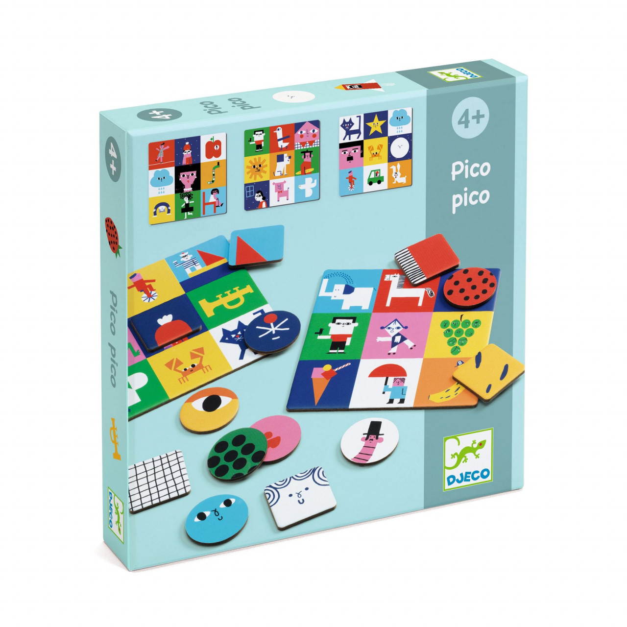 Jucarii copii 2-3 ani - Joc loto Pico pico, Djeco, 4 ani+