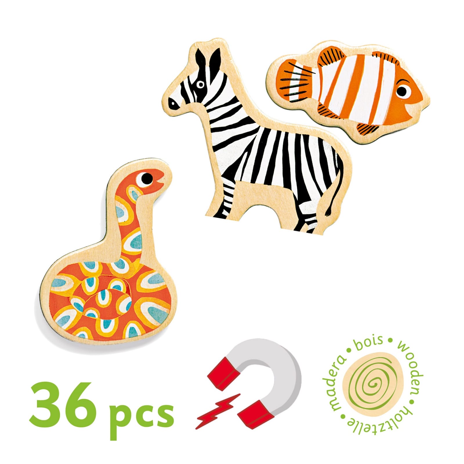 Joc magnetic cu animale Djeco, 1-2 ani + [2]
