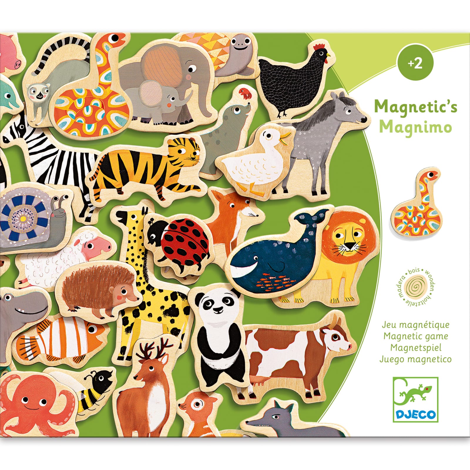 Joc magnetic cu animale Djeco, 1-2 ani + [1]