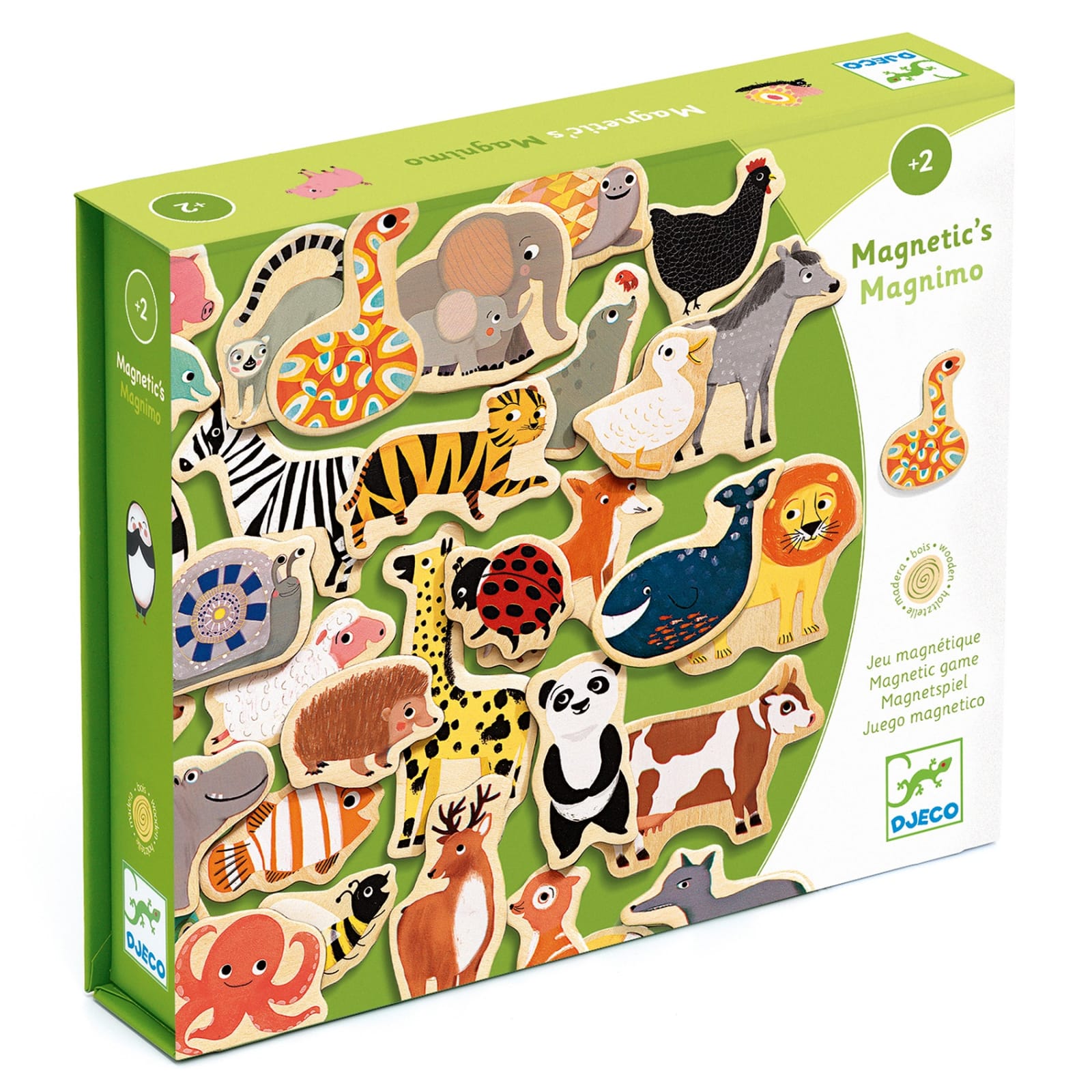 Joc magnetic cu animale Djeco, 1-2 ani + [4]
