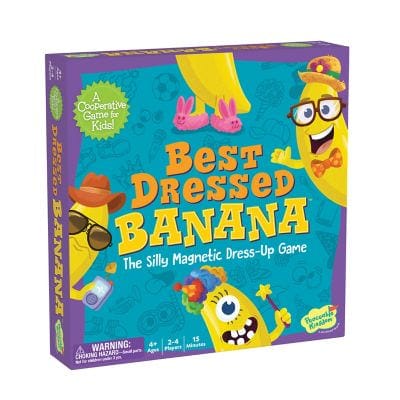 Jocuri de cooperare - Joc magnetic Imbraca banana Best, 2-4 jucatori, MindWare, + 4 ani